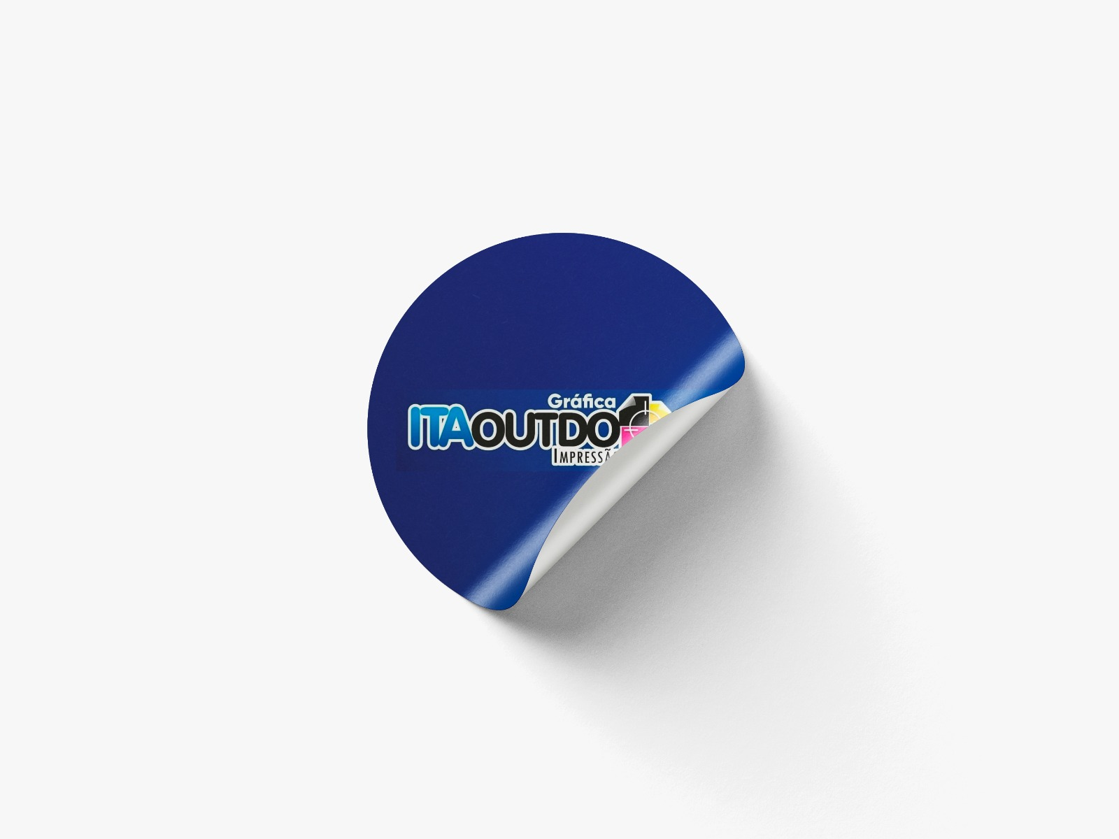 Adesivo personalizado com acabamento brilhante